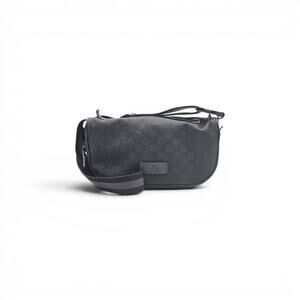 Gucci GG Monogram Nylon Belt Bag Fanny Pack Black 449182 - Preowned